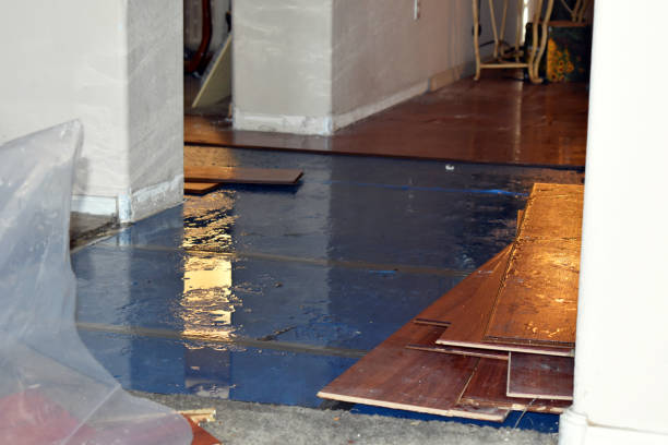 Professional Emergency Water Damage Restoration technician working in Mine Hill, NJ